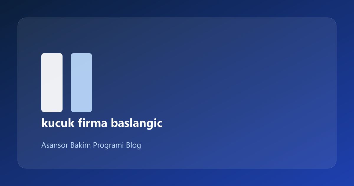 Küçük Asansör Firması Yazılımı: Uygulama İpuçları (14/3)